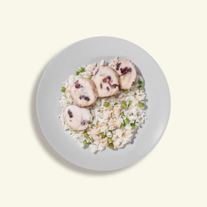 Chicken breast stuffed with cranberries and cheese